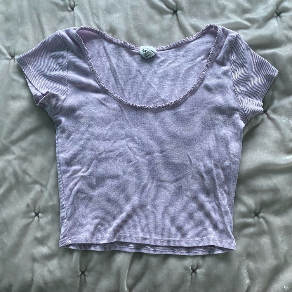 Lavender Crop Top